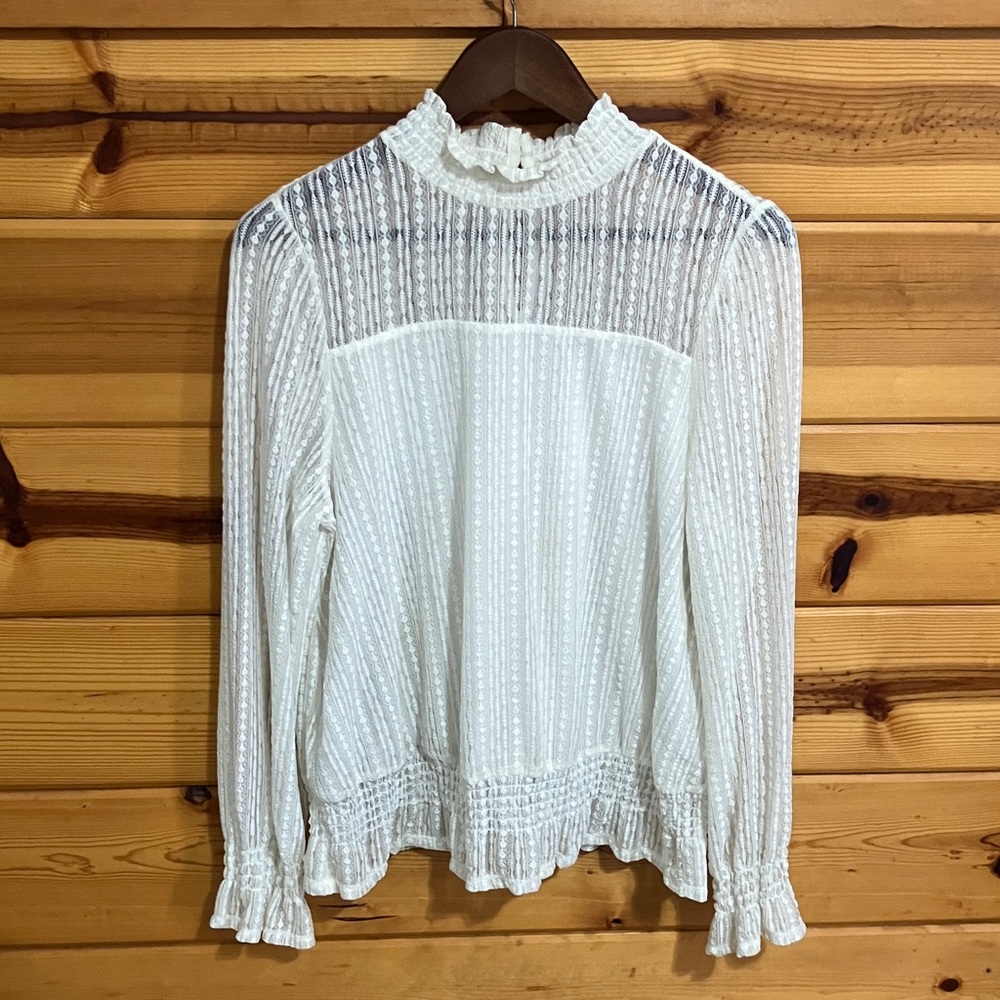 Elegant White Lace Blouse